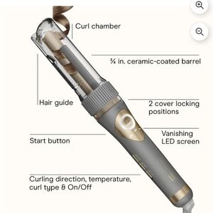 NWT INFINITI PRO CONAIR Curl Secret Automatic Curling Iron, 5 Heat Settings
